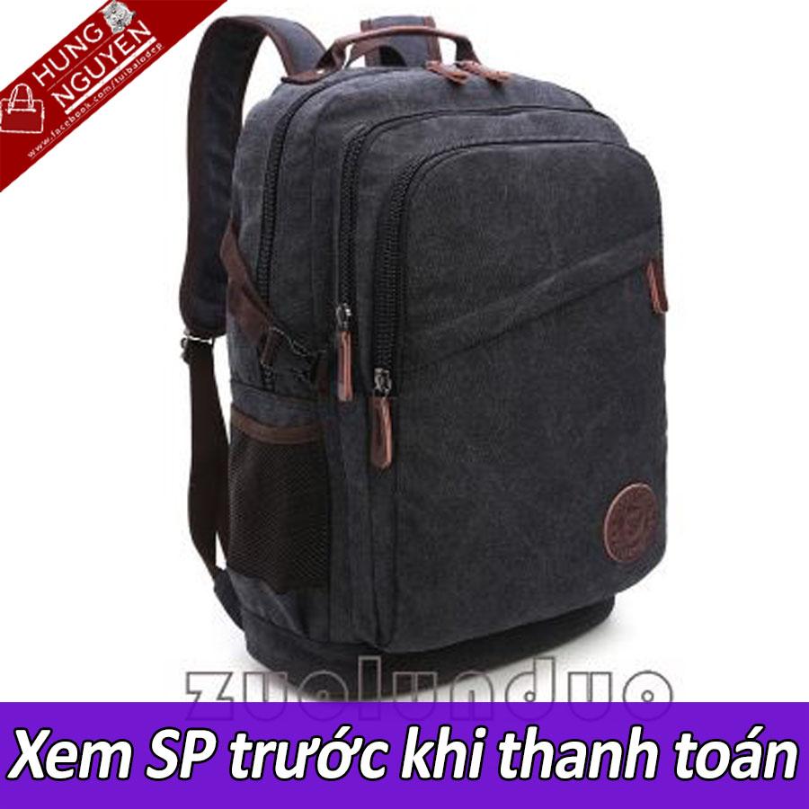 Balo Nam vải Bố Canvas cao cấp 2019