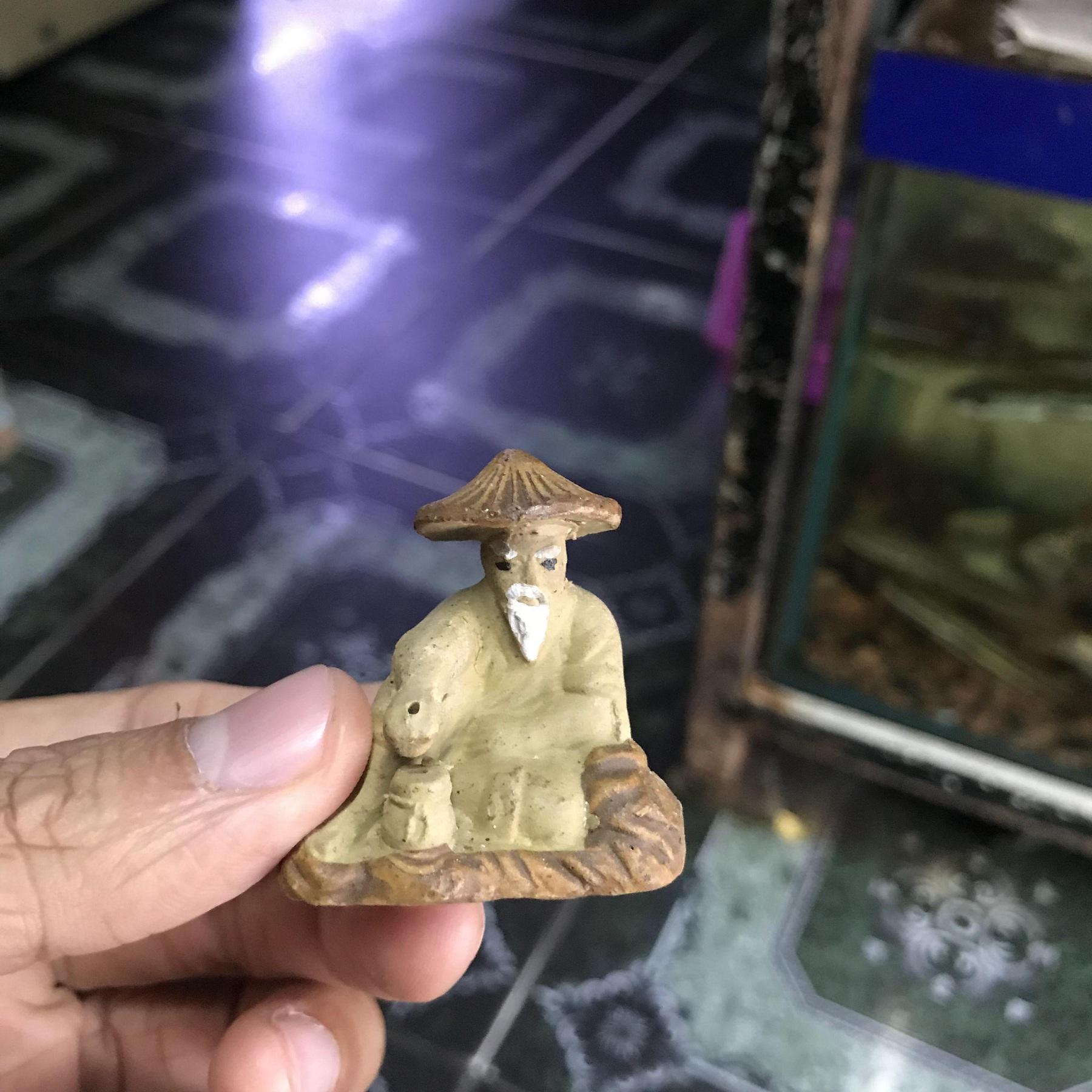 "Hoàn tiền đến 10%" ÔNG LÃO CÂU CÁ TRANG TRÍ HỒ CÁ NON BỘ CAO 5CM
