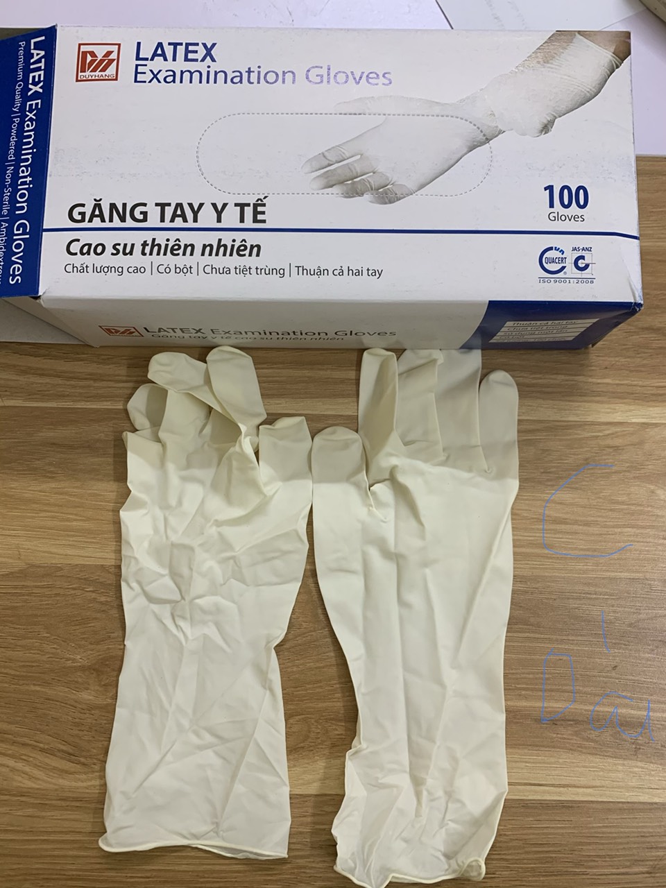 Găng tay y tế latex có bột - đủ size s l hộp 100 chiếc giá tốt 2021