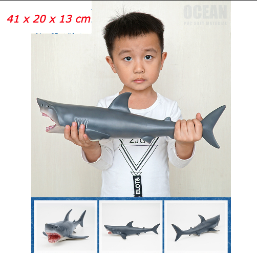 Đồ chơi mô hình cá mập đầu búa, cá mập voi, cá mập trắng
