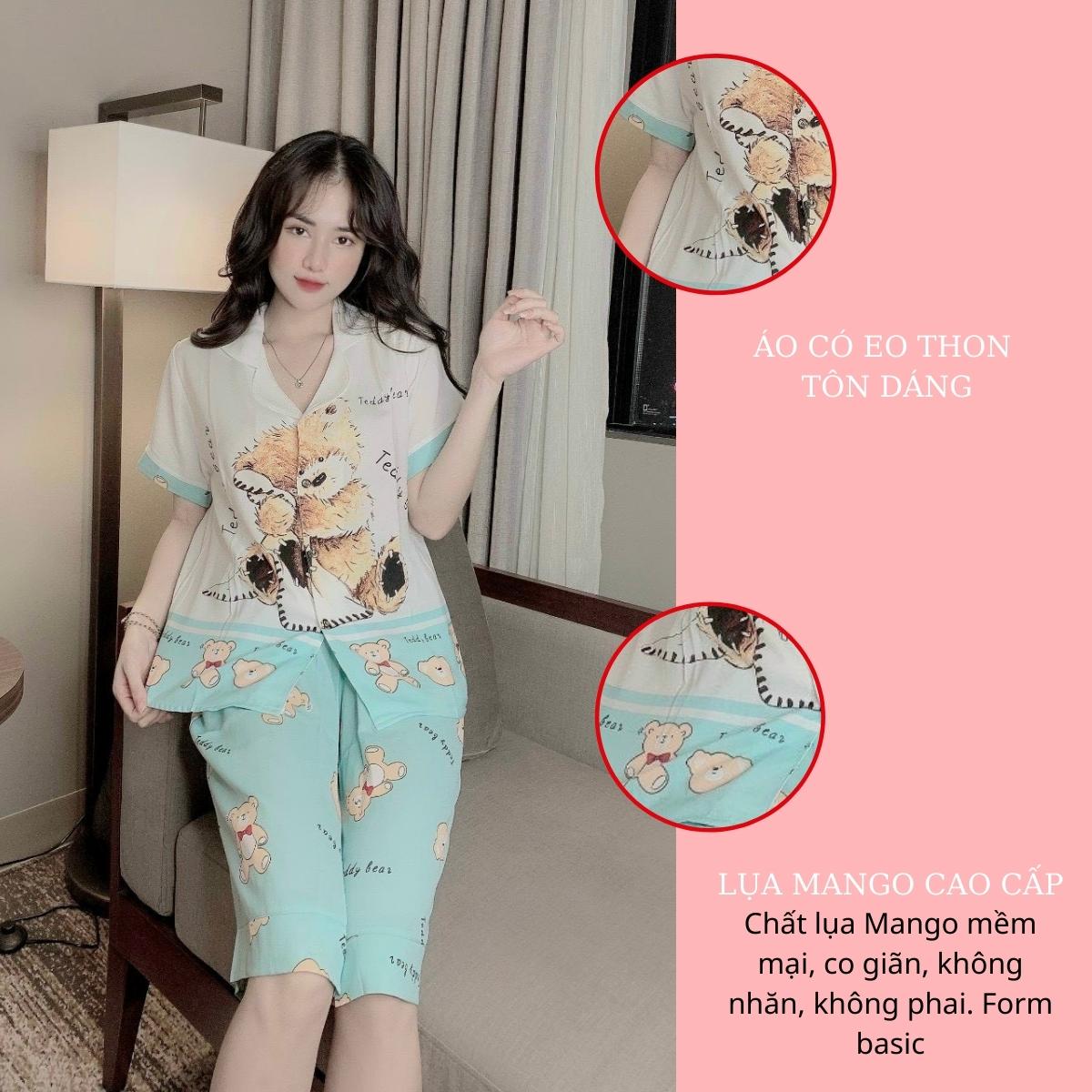 Đồ bộ mặc ở nhà Lameo, pijama tay ngắn quần lửng, bộ đồ ngủ lửng, đồ ngủ gợi cảm, đồ bầu mặc ở nhà