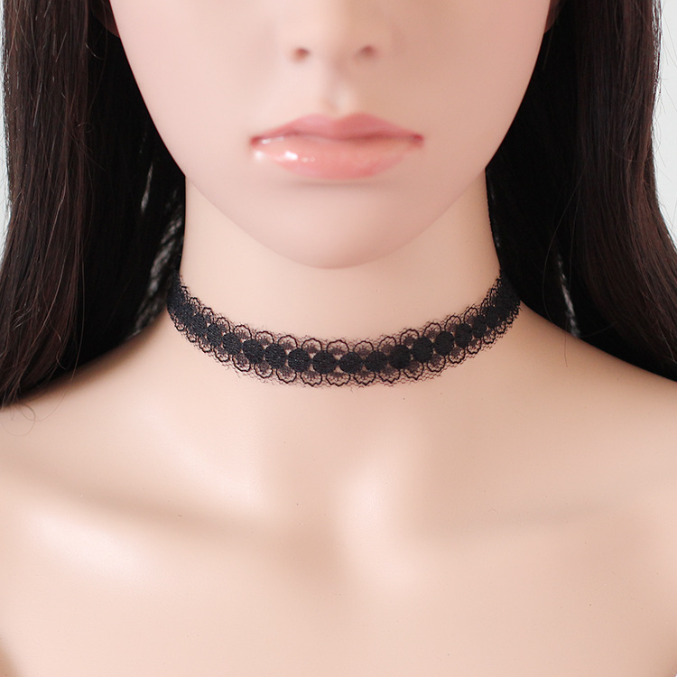 [In stock]2016 Mặt Dây Chuyền Bán Chạy Mới choker Vòng Cổ Ren Vòng Cổ Nhung Gothic Trang Sức Âu Mỹ