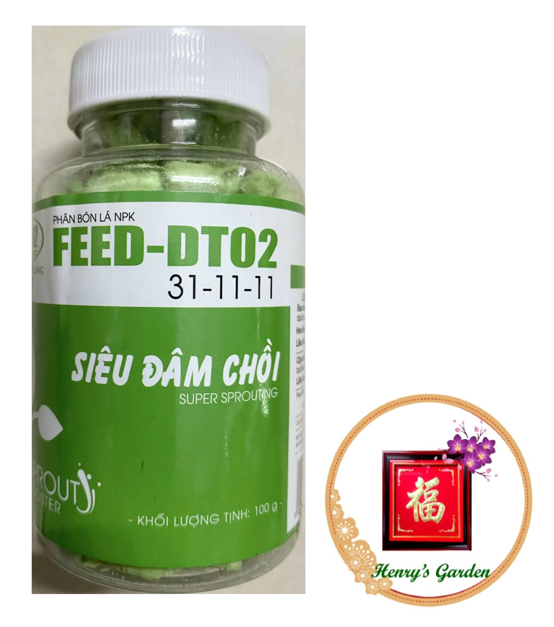 Feed-dt02 31-11-11 phân bón lá npk siêu đâm chồi - super sprouting - #178a# 100g