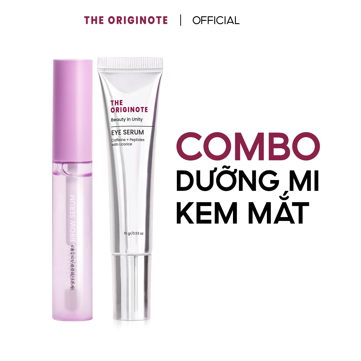 The originote combo eye serum & 2in1 lash & brow serum