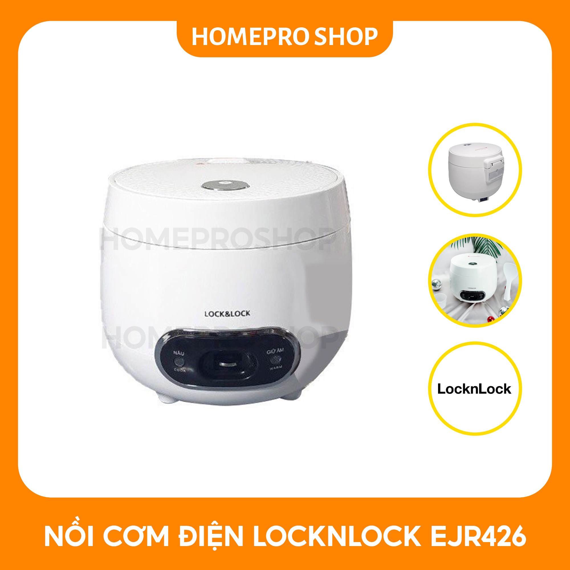 Nồi cơm điện mini Lock&Lock EJR426 0.8 lít