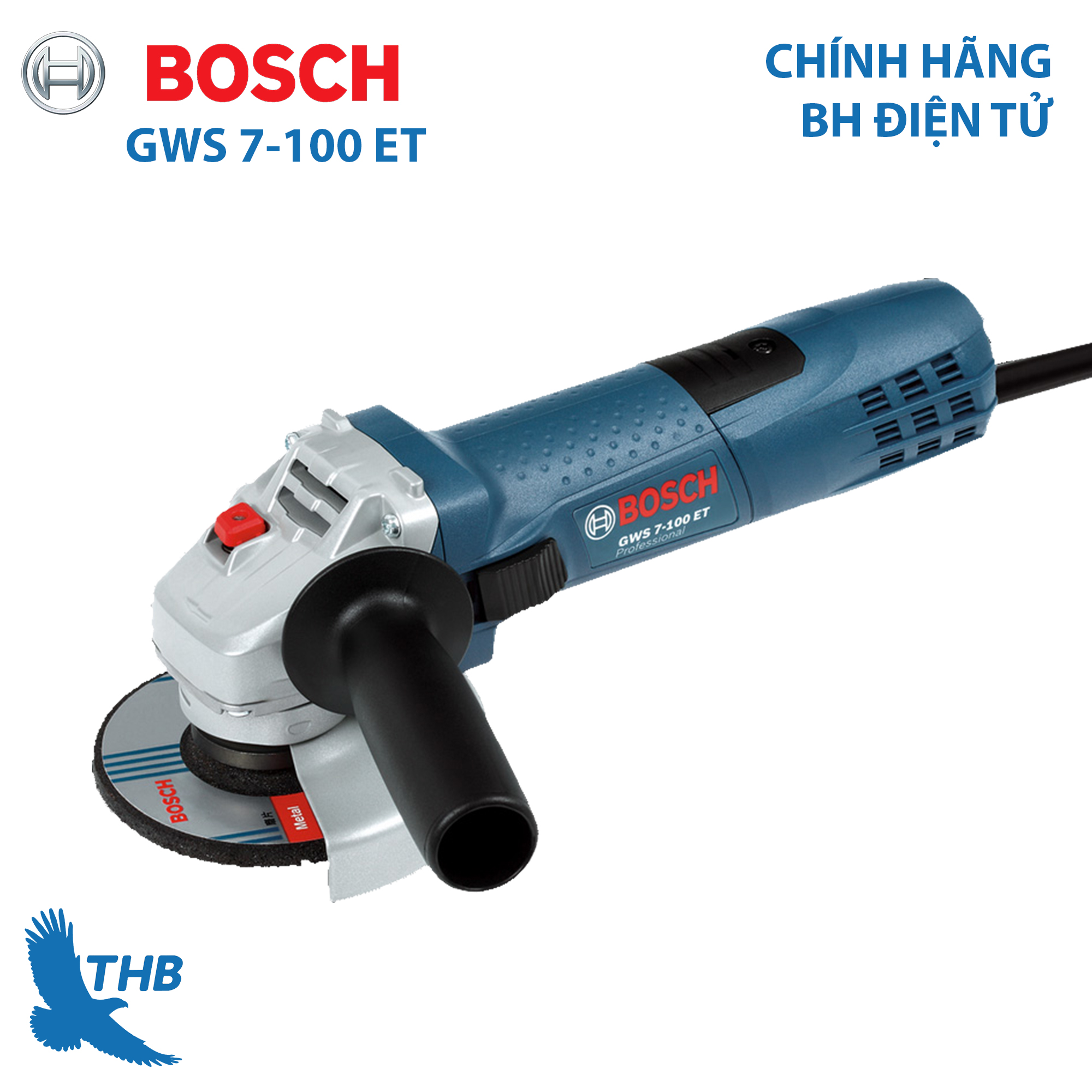 Máy mài góc Bosch GWS 7-100 ET máy mỏng và mạnh mẽ vừa tầm tay