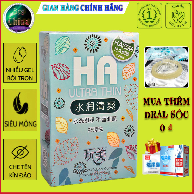 Bao cao su HA bule Ultra thin siêu mỏng nhiều gel bôi trơn, nội địa Trung Quốc,chuyên cung cấp cho các nhà nghỉ và khách sạn