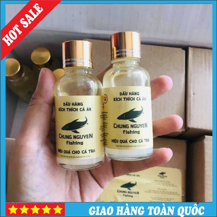 Dầu hăng kích thích cá ăn Chung Nguyễn tinh chất chuyên dùng câu cá tra