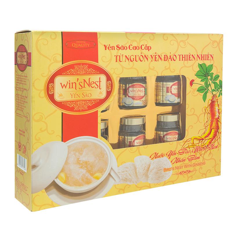 Hộp Nước Yến Sào winsNest Nhân Sâm kèm túi xách