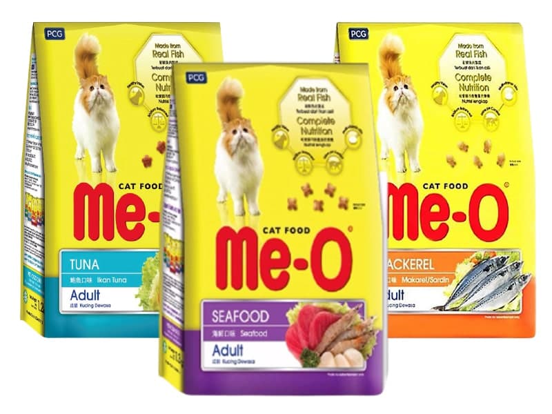 Thức ăn hạt khô cho mèo trưởng thành Me-O nhiều vị gói 1.2kg - Thái Lan