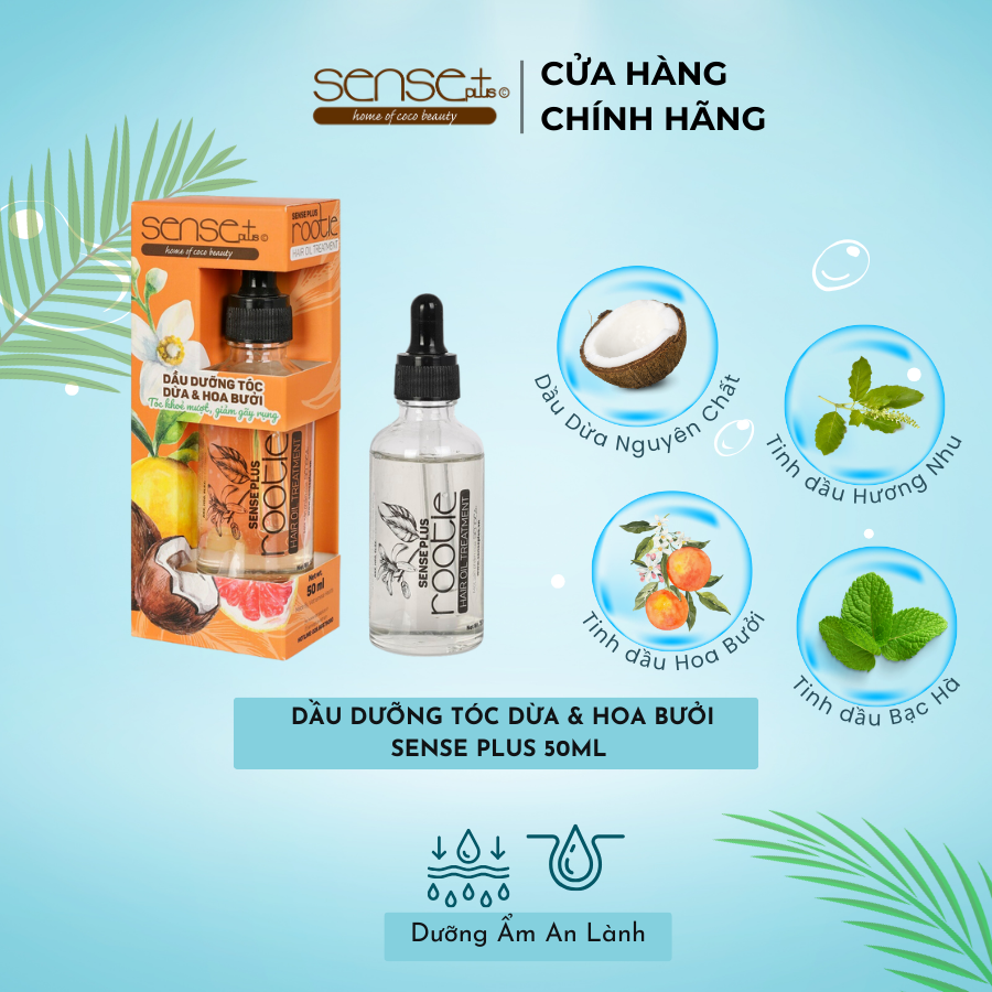 DẦU DƯỠNG TÓC ROOTIE SENSE PLUS THIÊN NHIÊN PHỤC HỒI HƯ TỔN