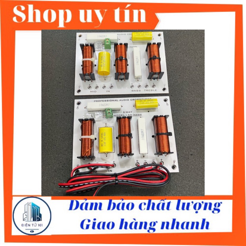 Mạch phân tần loa 3 đường tiếng bass-mid-treble với 3 cuộn đồng riêng biệt
