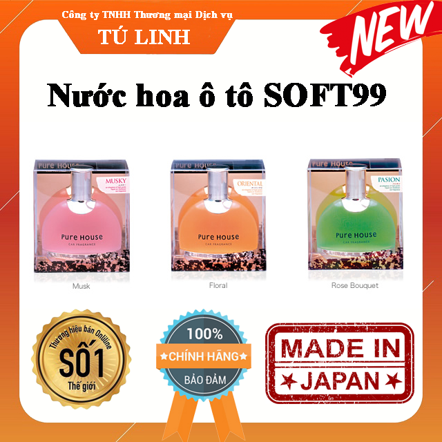 Nước hoa cho ô tô chính hãng SOFT99 Made in Japan
