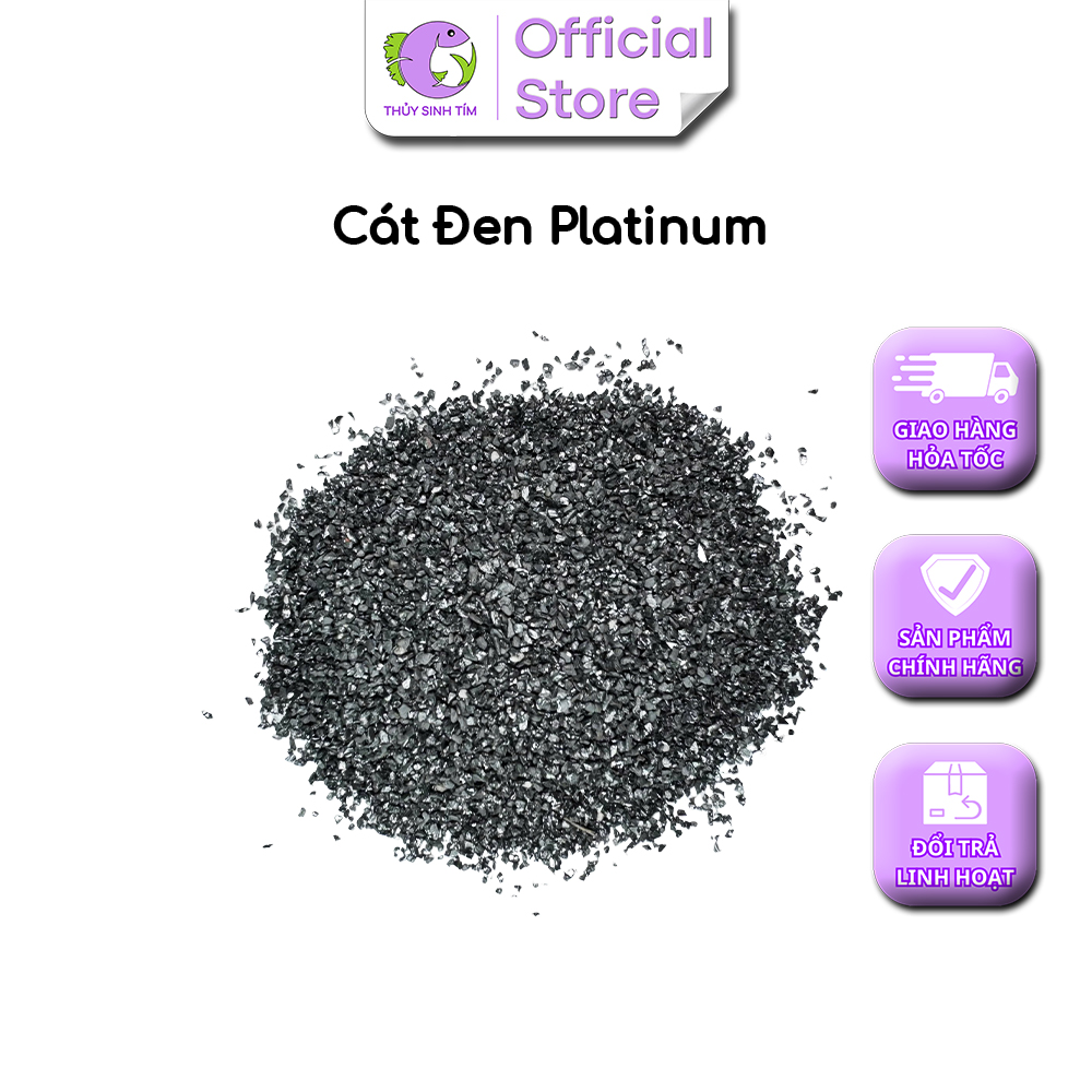 Cát Đen Platinum 1kg - Trải Nền Trang Trí Bể Cá, Bể Thủy Sinh