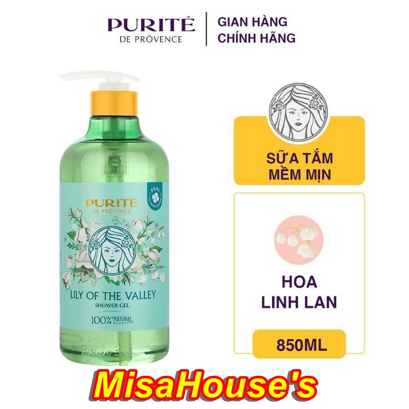 Sữa tắm purité Chiết xuất hoa LiLy 850ml
