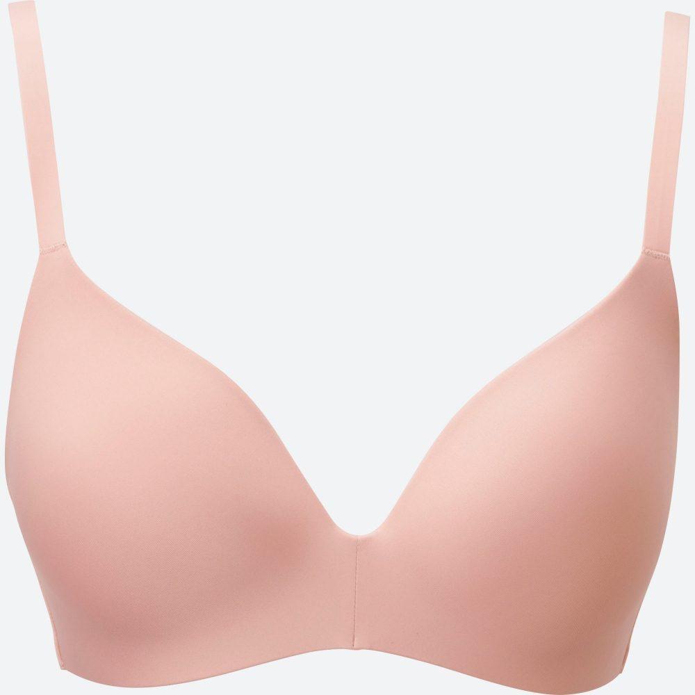 Áo lót không gọng uniqlo wireless bra beauty light heather - japan