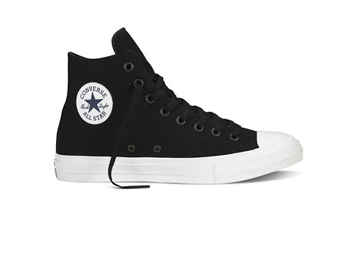 Giày Converse Chuck 2 Đen Cổ Cao Nam Nữ