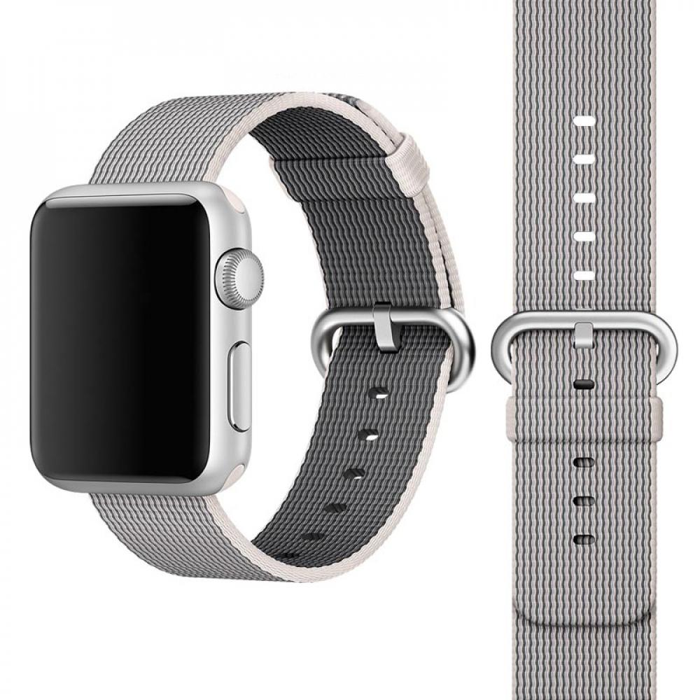 Dây đeo cho Apple Watch White Woven Nylon 38mm