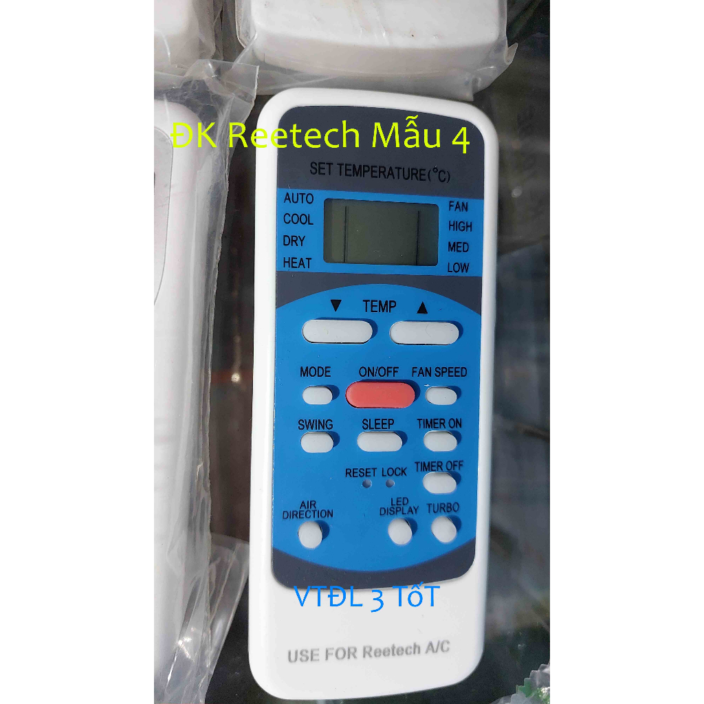 Điều khiển cho điều hòa Reetech- Remote điều hòa Reetech