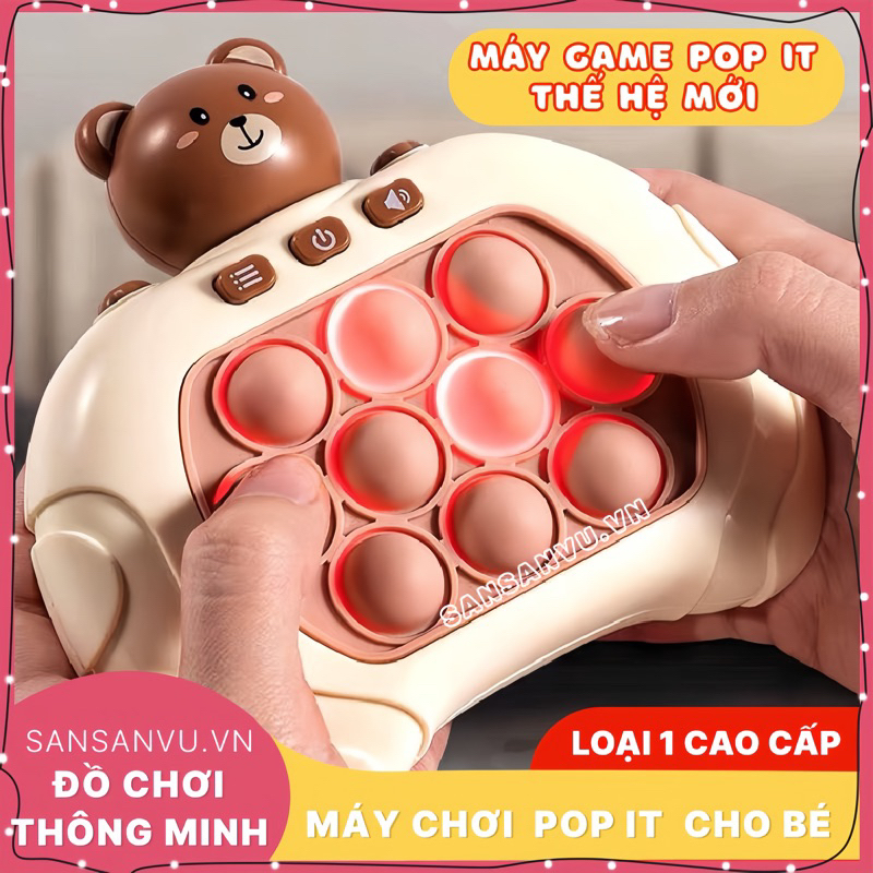 Đồ chơi pop it thế hệ mới - máy game giải trí bấm nút đồ chơi pop it - giá tốt, ưu đãi đồ chơi pop it thế hệ mới bấm nút theo đèn pop it fidget toy, giảm stress, bằng silicon an toàn