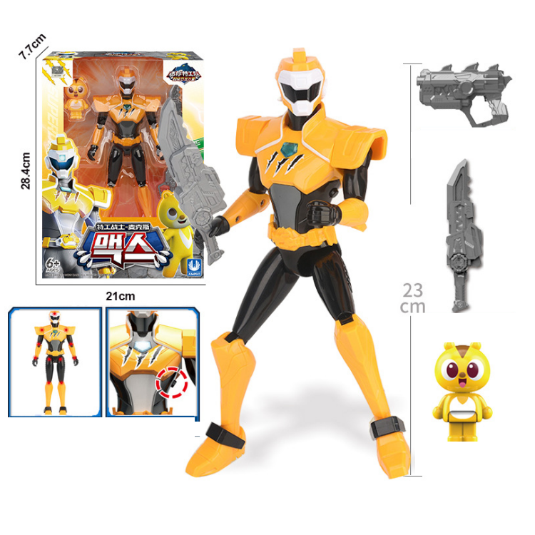 Biệt đội siêu nhân nhí miniforce mô hình siêu nhân bằng nhựa cao cấp có âm thanh và đèn đồ chơi trẻ em
