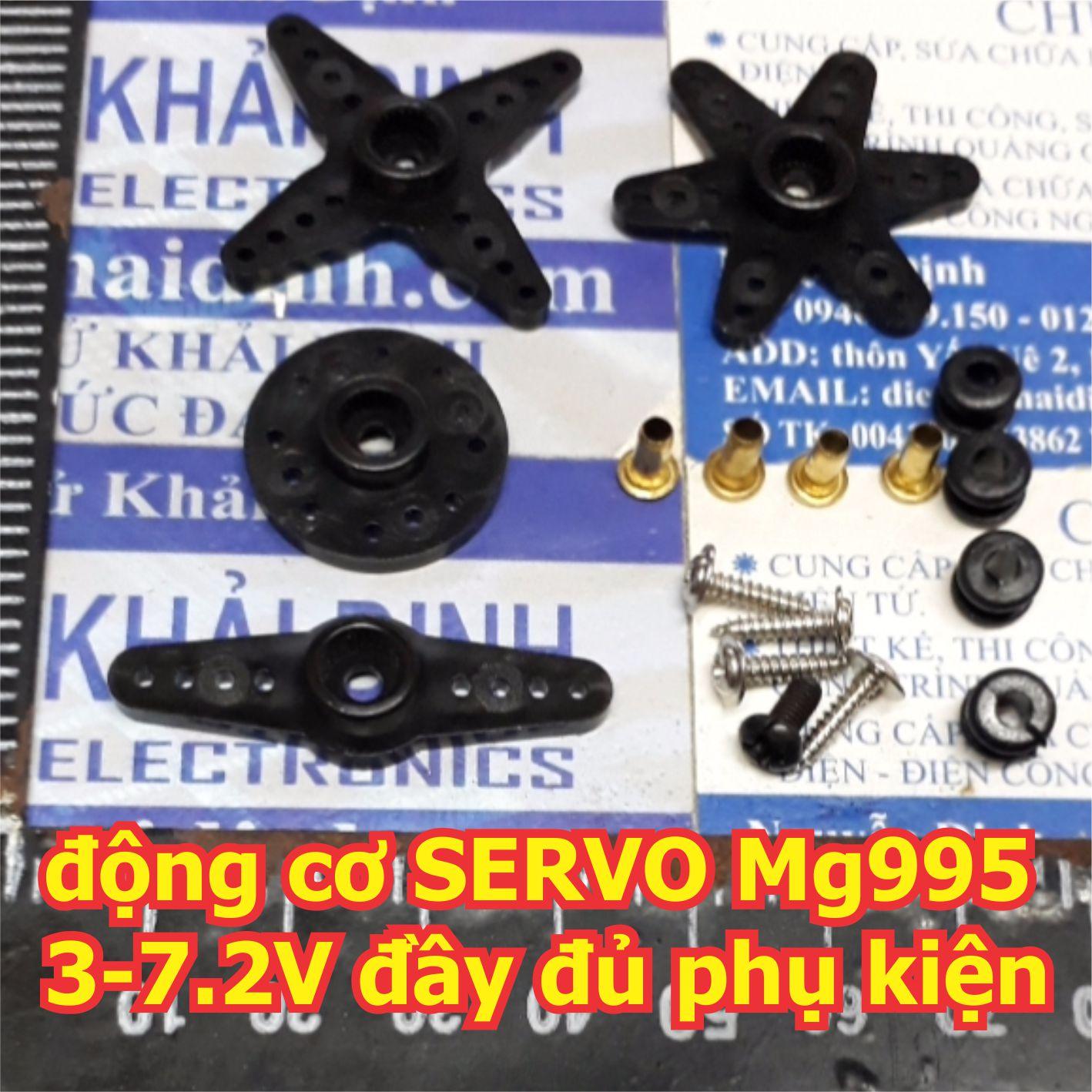 Động cơ servo mg995 3v - 7.2v đầy đủ phụ kiện kde3190