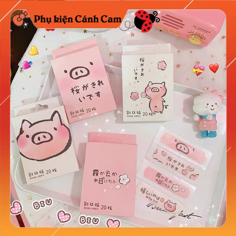 Băng Cá Nhân, Băng Urgo Hình Hoạt Hình Siêu Cute Hộp 20 Miếng - Phụ Kiện Cánh Cam