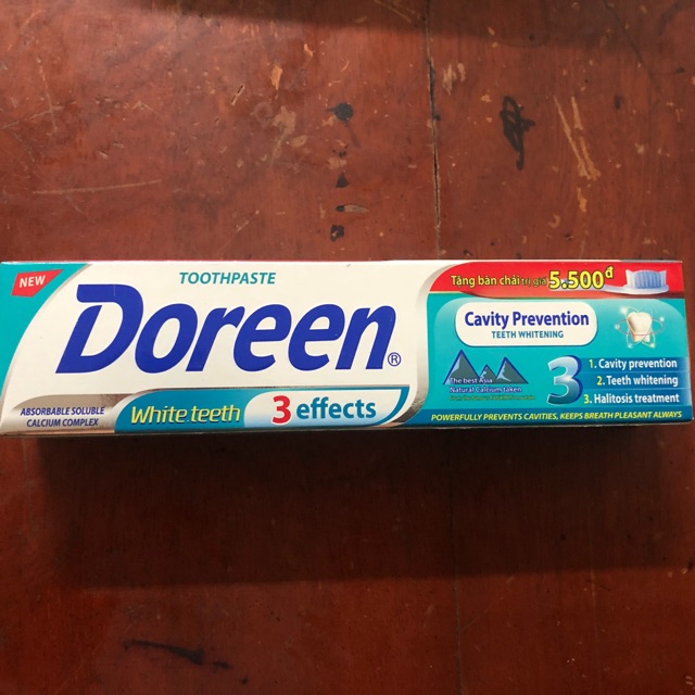 Kem đánh răng Doreen 3 hiệu quả tuýp 180g