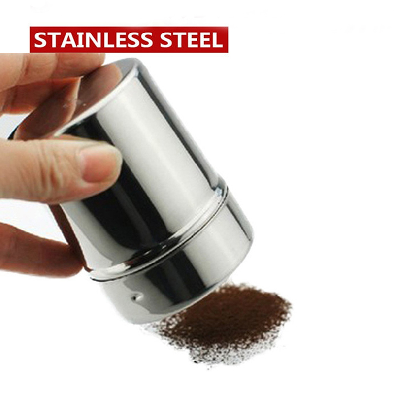 Lọ rắc bột cacao tạo hình chất liệu inox 2 size