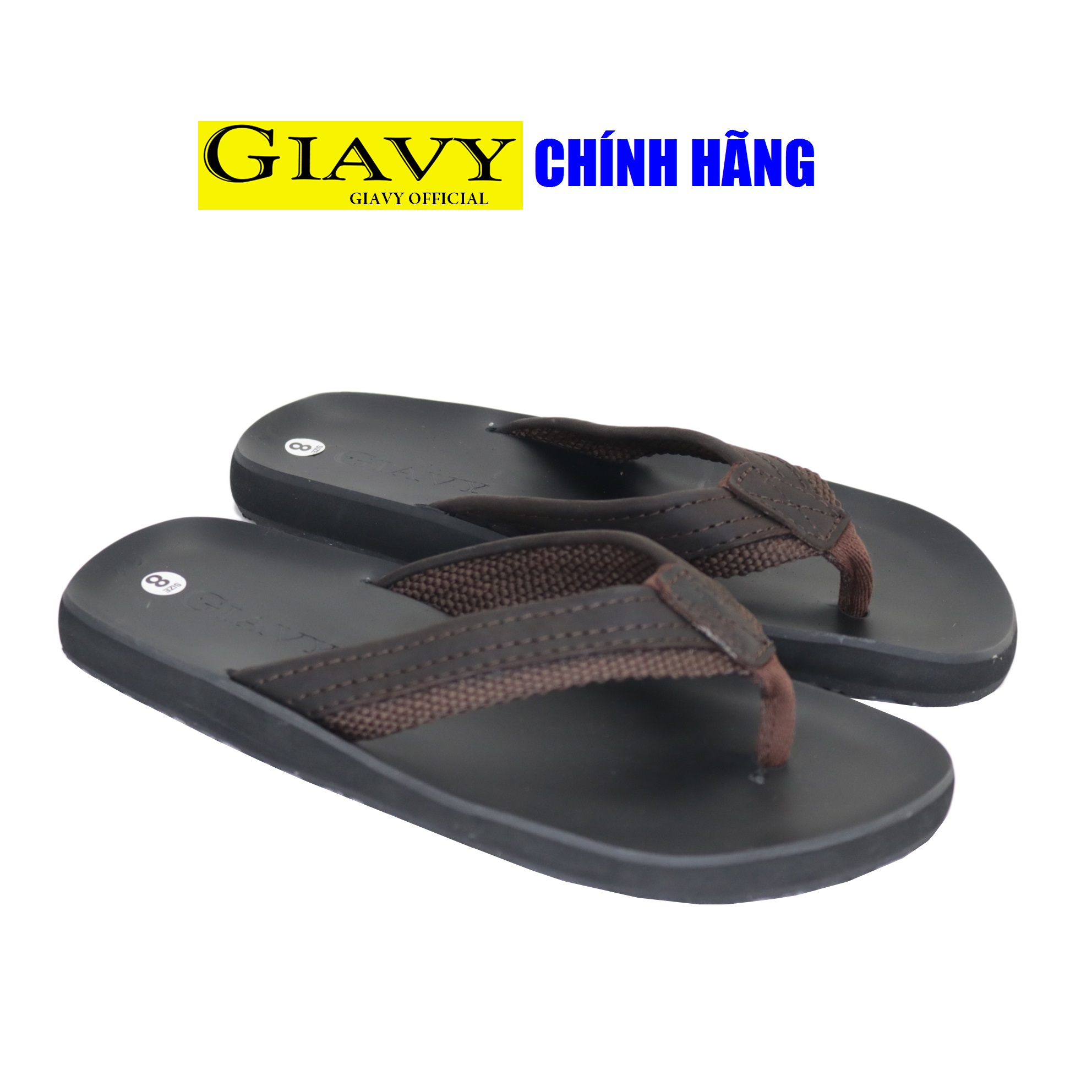 DÉP GIAVY QUAI KẸP NỮ- K149 NÂU