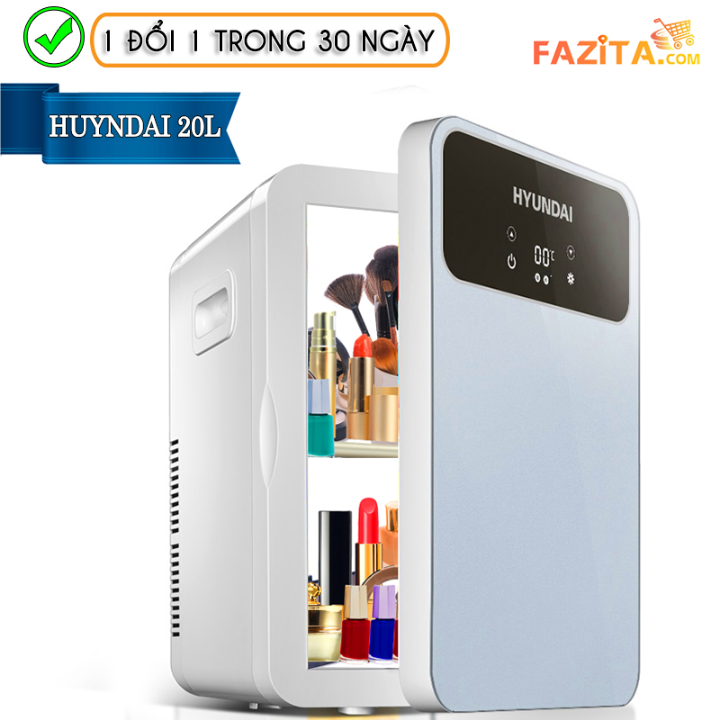 Tủ lạnh mini HUYNDAI 20L CHÍNH HÃNG loại 1 | Bảo quản mỹ phẩm cao cấp (Sẵn hàng giao ngay 2h)