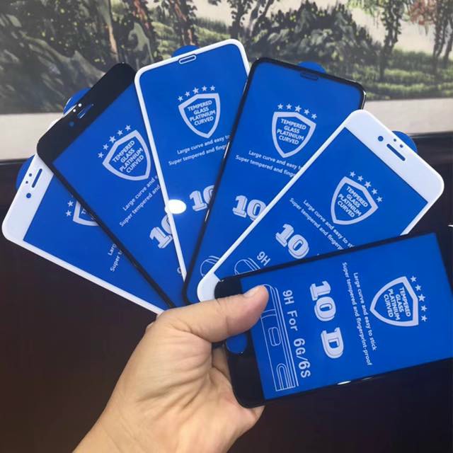 Kính cường lực iphone 10d full màn cho iphone 6-12promax - 6/6plus/6s/6s plus/6/7/7plus/8/8plus/x/xs/xs max/11/11promax