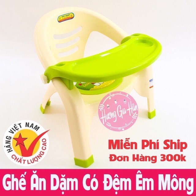 Ghế ăn dặm , bô Việt Nhật có đệm êm mông có còi chíp tạo vui nhộn