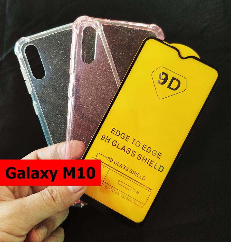 Bộ ốp lưng chống sốc kính cường lực full màn hình Galaxy M10