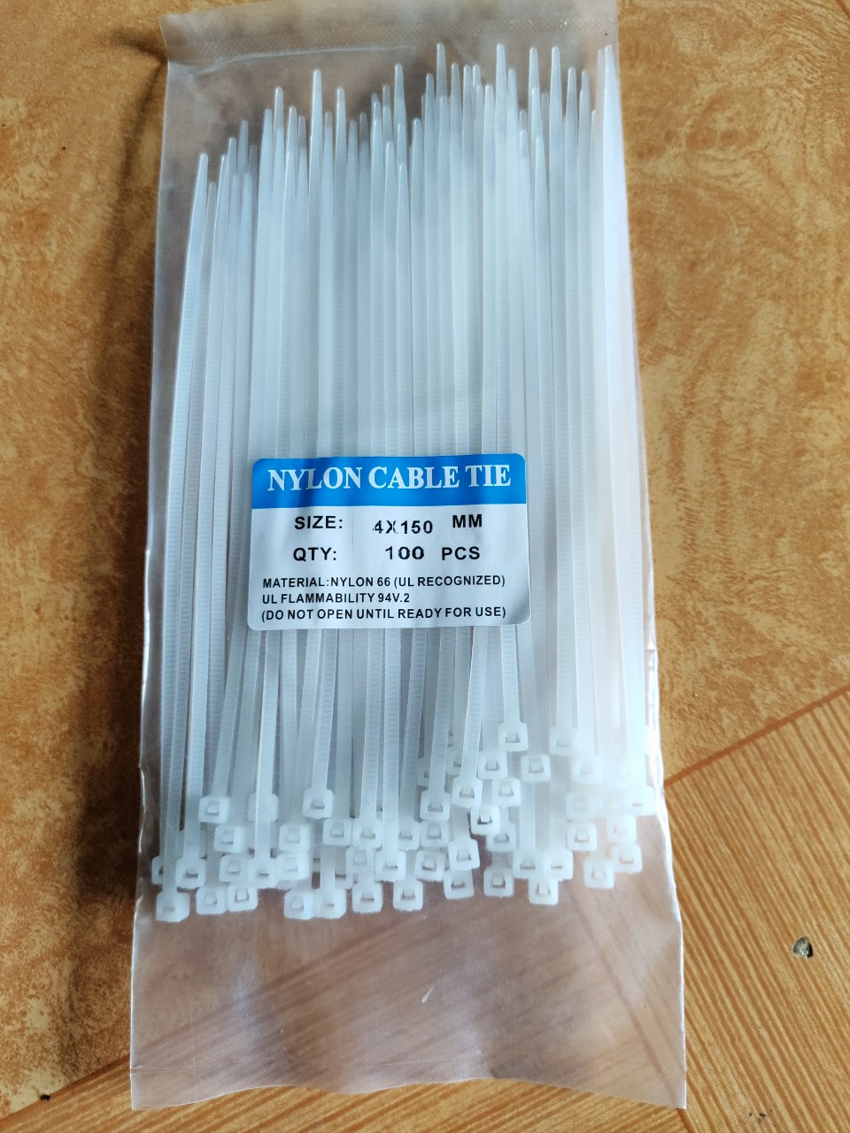 Túi 100 dây thít, dây buộc - Dây nhựa rút dây