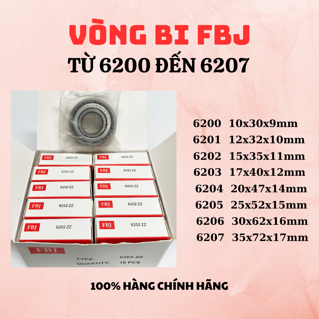 Vòng bi FBJ 6200 6201 6202 6203 6204 6205 6206 6207