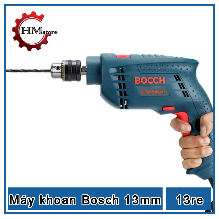 Máy khoan cầm tay bosch, công suất 650w - máy khoan bê tông, máy khoan tường, khoan điện cầm tay gsb 13re - bảo hành 6 tháng - hải my store