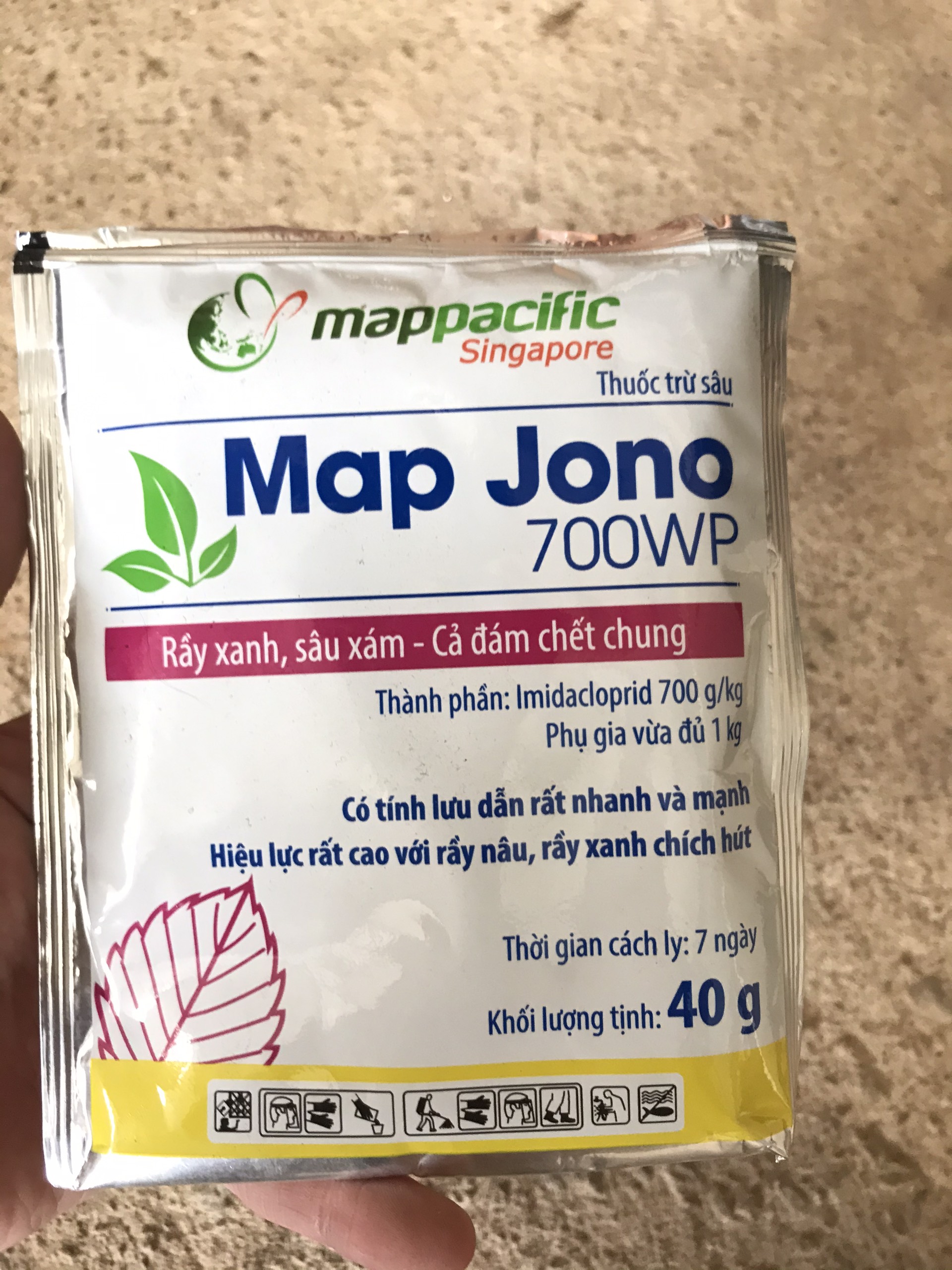 TRỪ SÂU MAP JONO 700WP 40G
