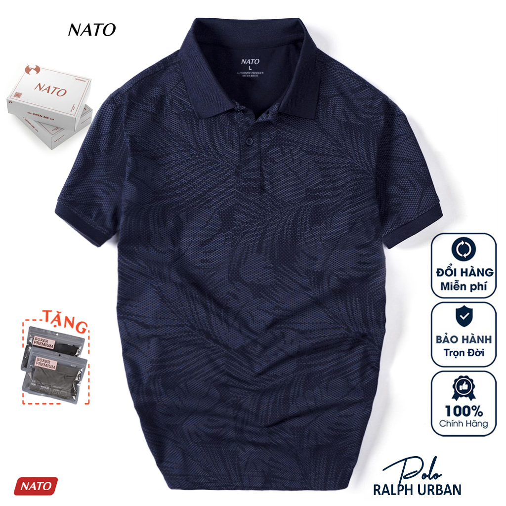  Áo Thun Polo Nam LÁ CÂY Vải Cotton Cá Sấu Cao Cấp Đẹp Tay Ngắn Có Cổ Màu Trắng Đen Đỏ Xanh Navy Trơn Họa Tiết NATO 