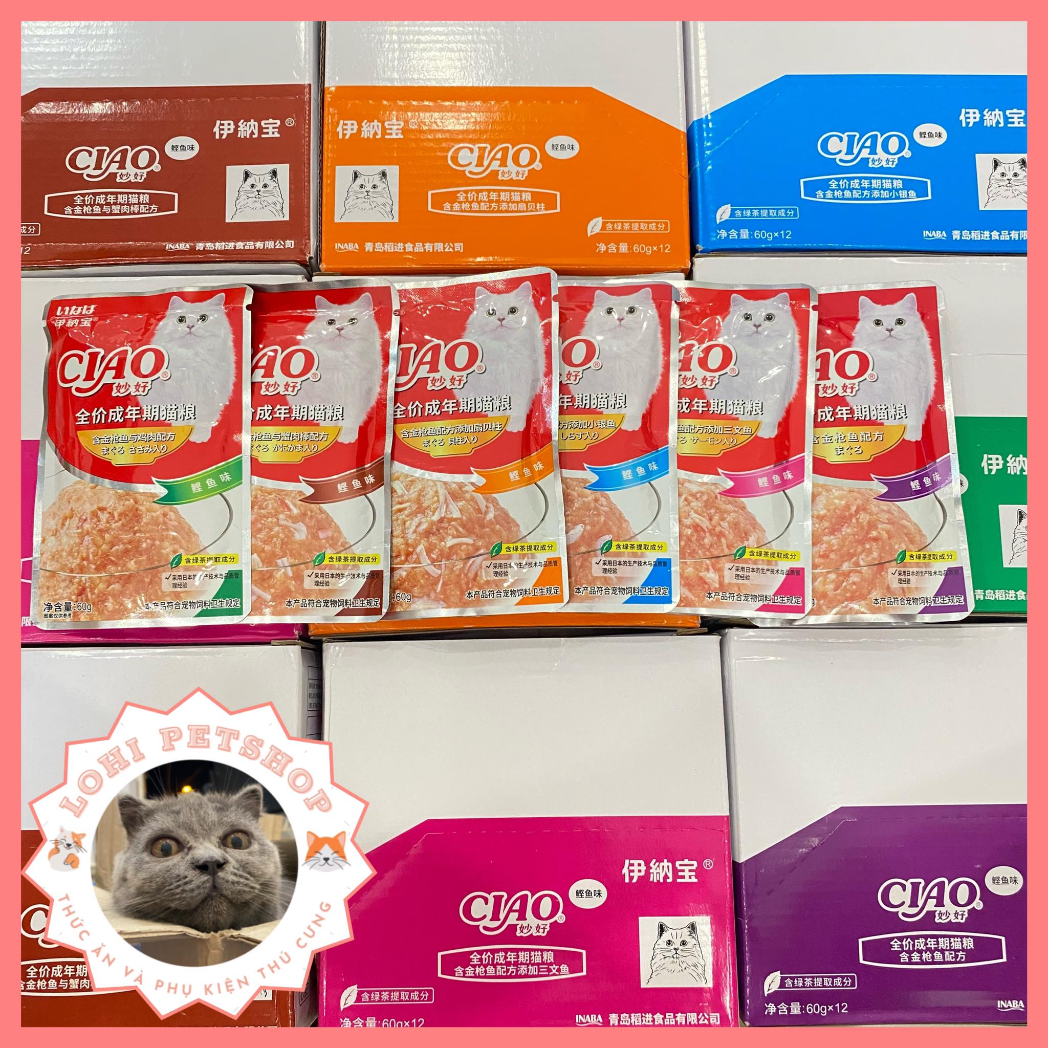 Pate ciao cho mèo mix vị ngẫu nhiên