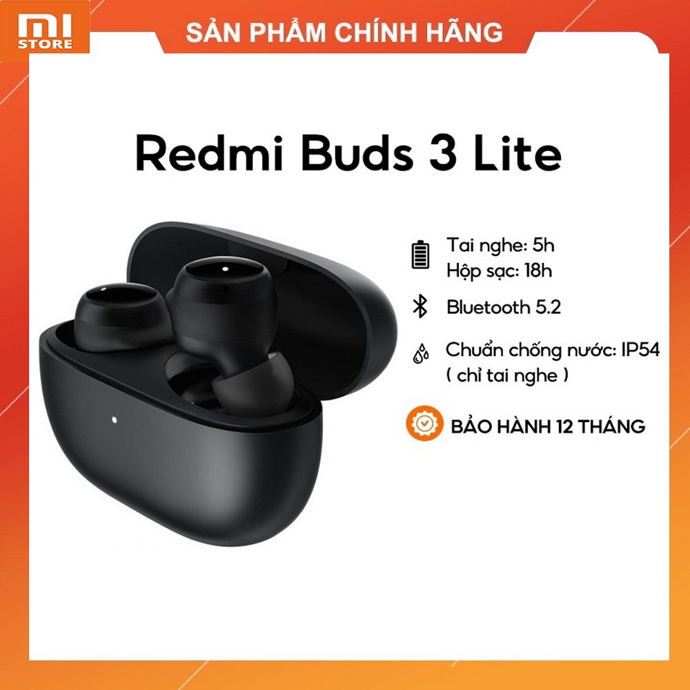 Tai nghe bluetooth Xiaomi Redmi Buds 3 Lite - Chính hãng bảo hành 12 tháng