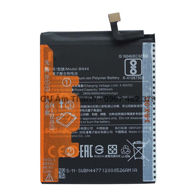 Pin cho Xiaomi Redmi 5 Plus MEG7 dung lượng 4000mAh Zin máy