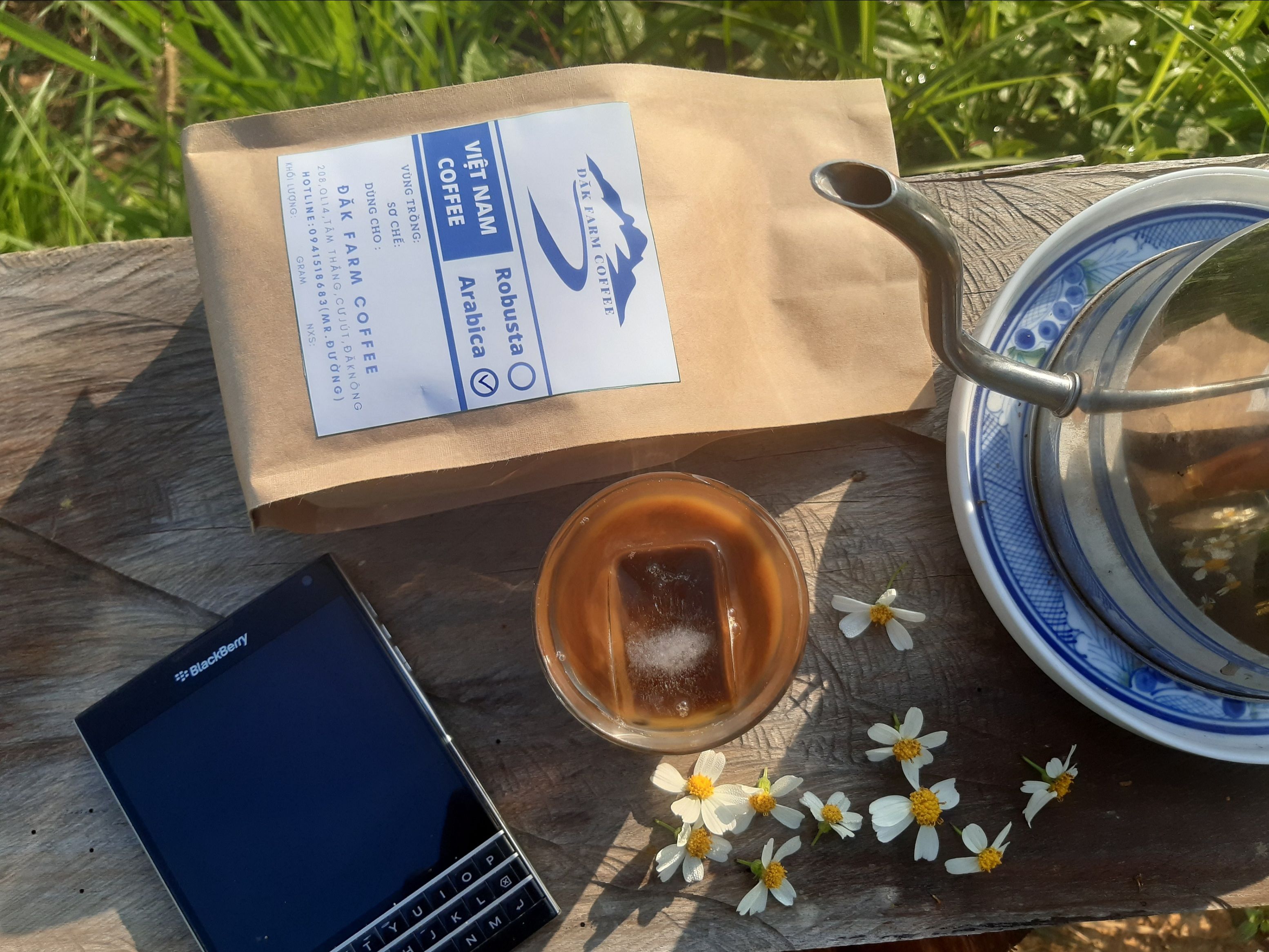 Cà phê pha máy robusta honey 70% - arabica 30% rang mộc 100%, mức rang medium