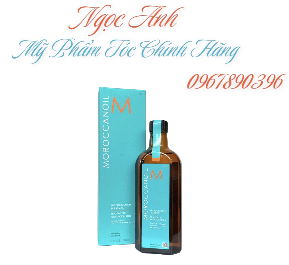 Tinh dầu dưỡng tóc moroccanoil 100ml bóng tóc, phục hồi tóc hư tổn cấp độ 3