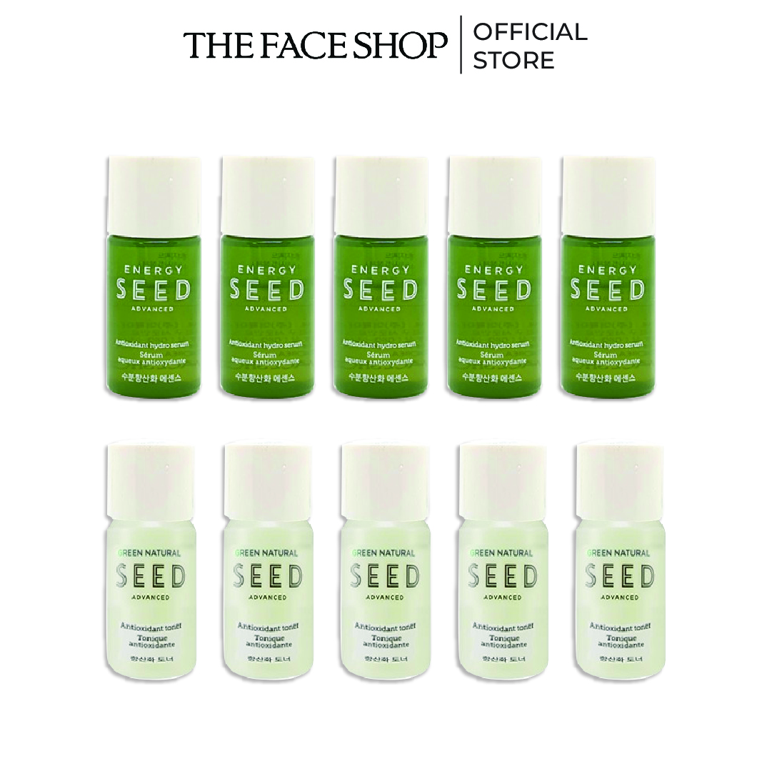 Combo Tinh Chất Chống Lão Hóa Thefaceshop 5Ml+Nước Cân Bằng Chống Lão Hóa Da Thefaceshop 5ml