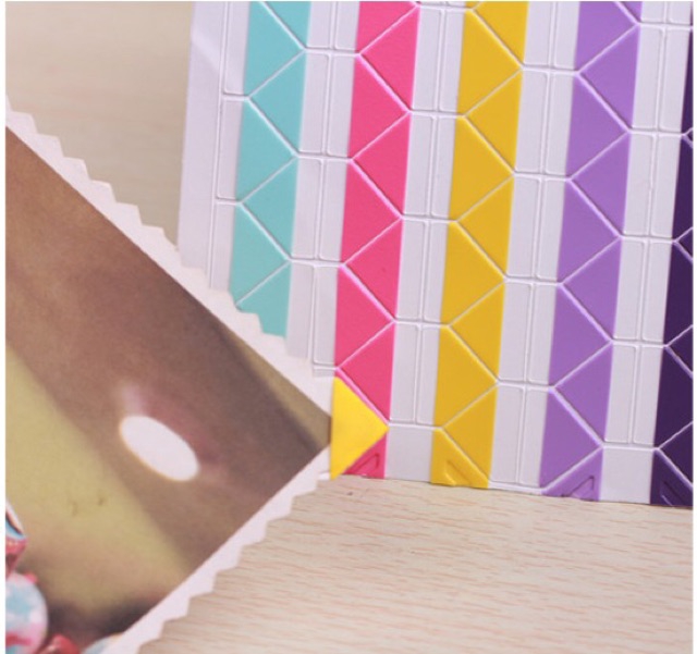 Set 3 miếng dán sticker dán góc ảnh làm sổ scrapbook ảnh hoặc album sổ tay lưu niệm