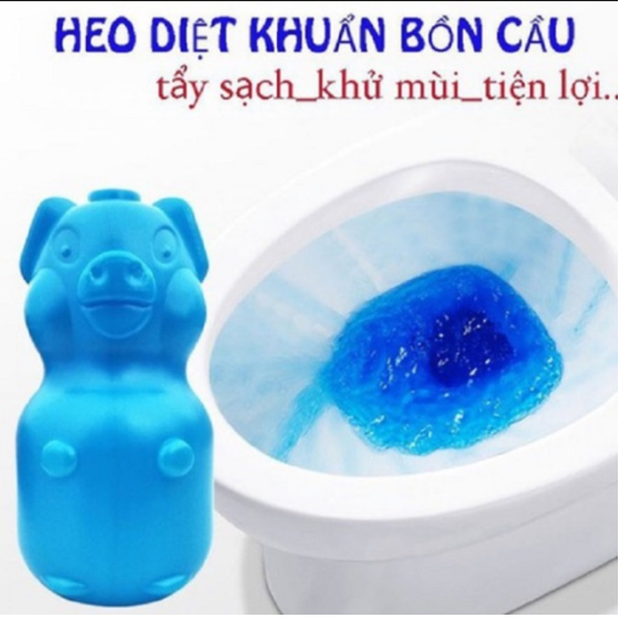 (HIỆU QUẢ NHANH 30 GIÂY) - LỌ THẢ BỒN CẦU HÌNH HEO VỚI HƯƠNG THƠM TỰ NHIÊN, DIỆT VI KHUẨN CỰC TỐT - LỌ THẢ BỒN CẦU HÌNH HEO KO GÂY MÙI ĐỘC HẠI