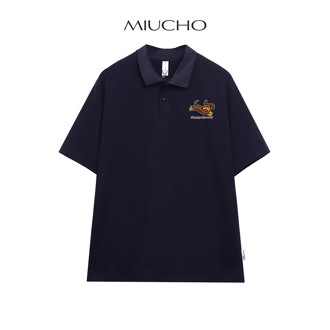  Áo polo nữ form rộng áo thun polo nữ có cổ đẹp chất cotton form unisex PL043 Miucho in Graphic 