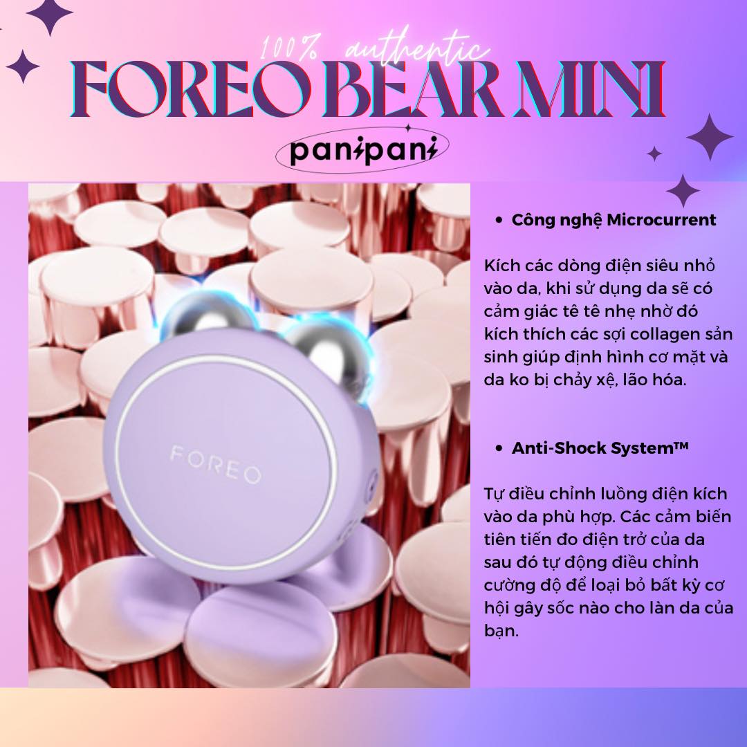 Máy massage nâng cơ mặt foreo bear mini