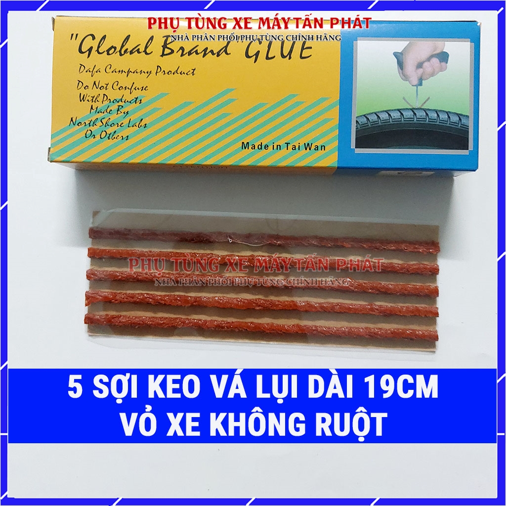 5 sợi keo 19.5cm hãng tawan đài loan vá dùi vá lụi vá rút lốp không săm